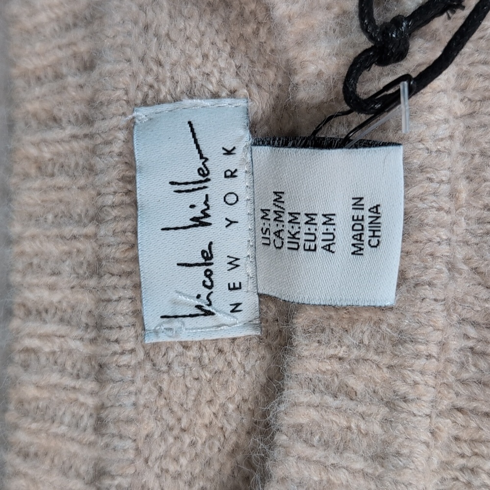 Nicole Miller Espresso Martini Crew Neck Sweater Size Med - Picture 2 of 10